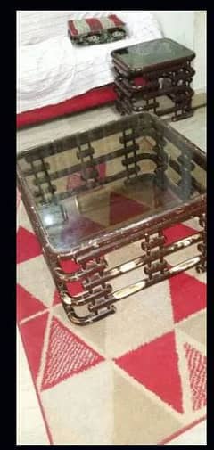 In Rs 15000/- Strong Keker Wooden Glass Center Tables
