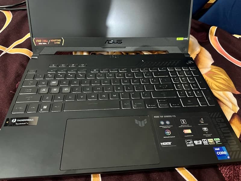 ASUS Tuf Gaming F15 with Nvidia RTX 4070 i7 12th Gen 144hz screen 1