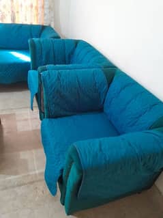 Sofa set 5 seater with cushion and sofa cover