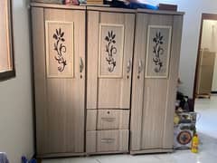 High Quality Wood 3 Door Cupboard urgent sell