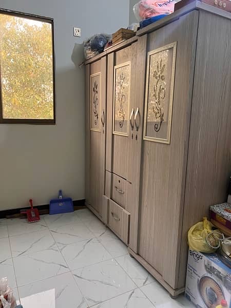 High Quality Wood 3 Door Cupboard urgent sell 1