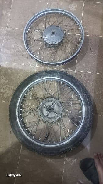 CD 70 Complete Rims (Front & Back) with Hub for sale slightly used 2