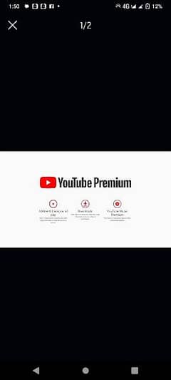 Youtube Premium Avalible for 1 month only 300