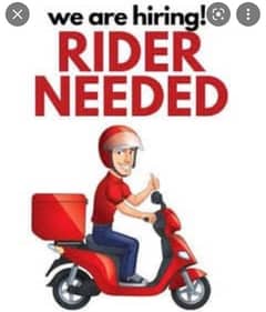 need delivery rider