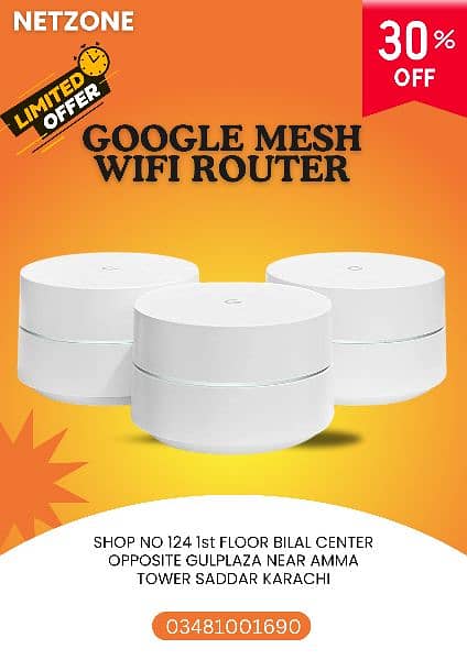 Google Mesh wifi Router System Dual band AC 1200 Whole home cover 0