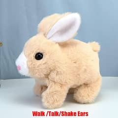 Moving Animal  Electric Plush Bunny Toy Walking and Moving Ears