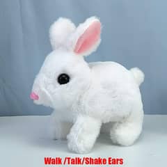 Bunny Hops Around Makes Sounds Wiggles Ears and Nose Cute Interactive