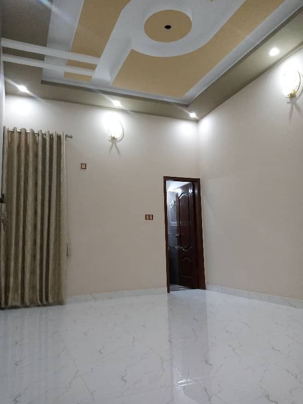 BRAND NEW 3 SIDES CORNER DOUBLE STORY HOUSE FOR SALE IN MODEL COLONY NEAR MALIR CAN'T ROAD AND JINNAH INTL AIRPORT 9