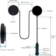 Bluetooth headphone with stereo sound quality bike helmet headphone