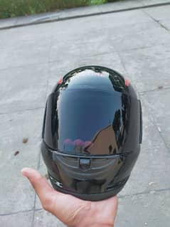 V Zone gloss black Helmet