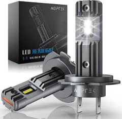 AGPTEK H7 LED Headlight Bulbs, 10000LM, 300% Brighter, Wire