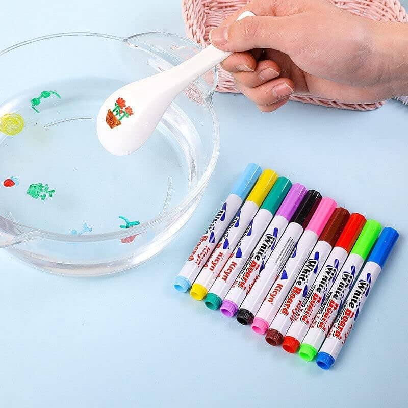 11Pcs Multicolor Magical Water Floating Painting Pen 12