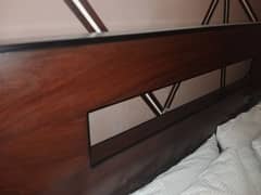 MDF and wooden bed