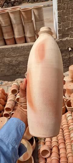 big size water bottle clay 1 pcs