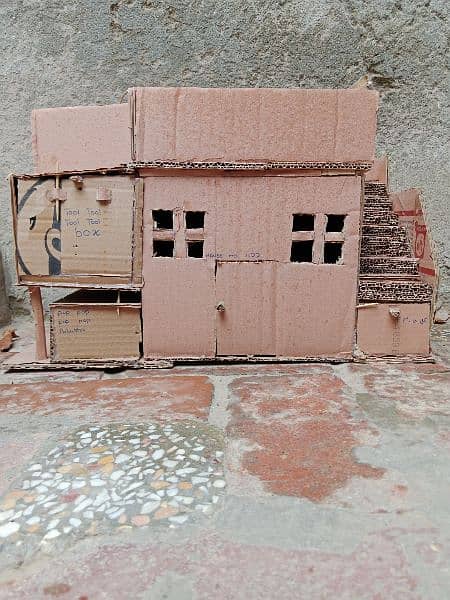 hand made cardboard house 3