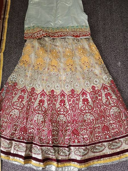 bridal dress and mehndi dress 14