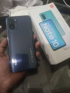 Redme note 10  with original box and charger WhatsApp 03245869505