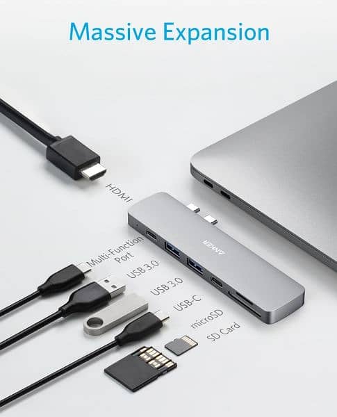 Anker 565 11-in-1 USB-C Hub 10 Gbps USB-A Data Ports 4K HDMI Display P 12