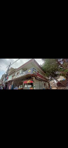 SECTOR -04 TWO SHOPS WITH G+1 HOUSE 150 FT WIDE MAIN DIVIDING ROAD, CORNER, RENTAL INCOME -90K NORTH KARACHI