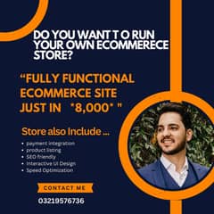 Ecommerece Store just in  10,000/ Start your Business Now 03219576736