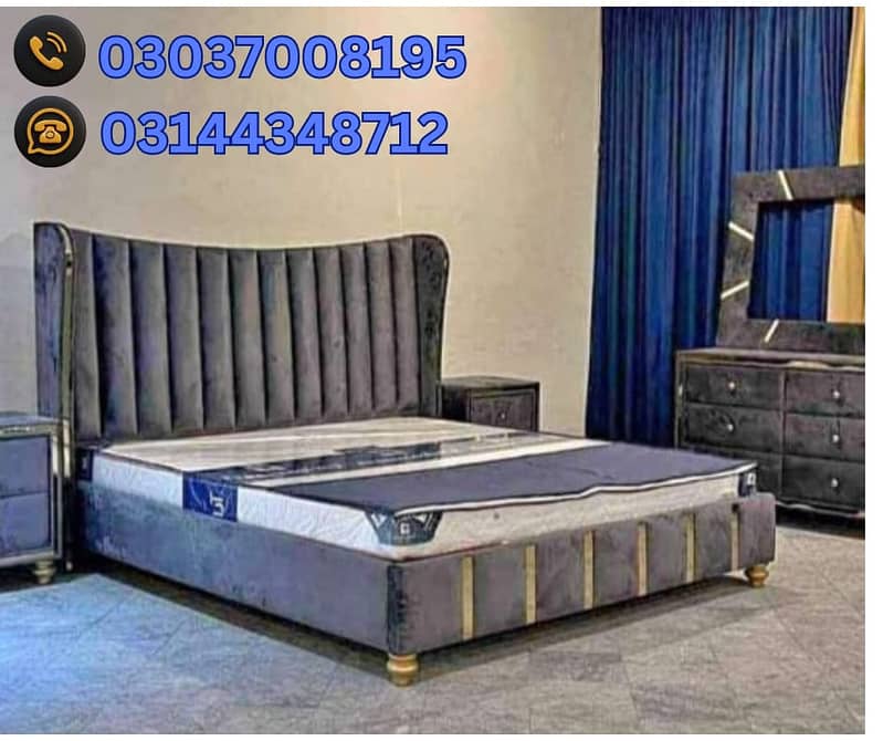 Poshish bed\Bed set\double bed\king size bed\single bed 13