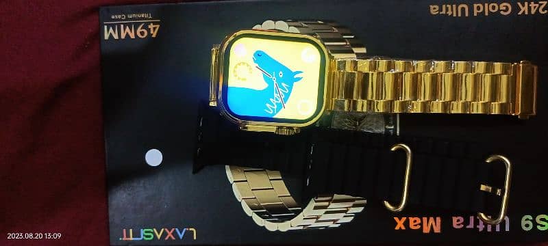 S9 Ultra Max Golden Smart Watch 6