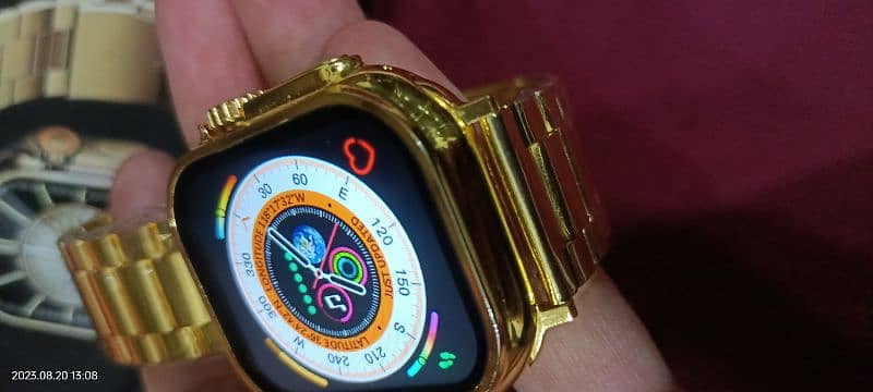 S9 Ultra Max Golden Smart Watch 8