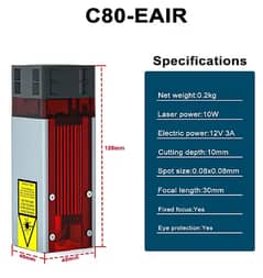 80w Laser Engrawing & Cutting Machine