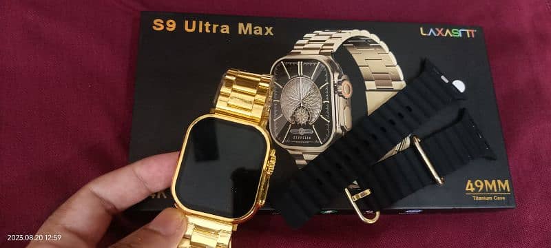 S9 Ultra Max Golden Smart Watch 6