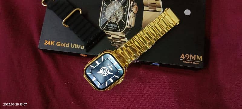 S9 Ultra Max Golden Smart Watch 7