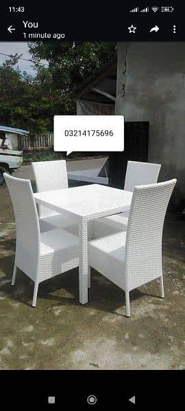 OUTDOOR GARDEN RATTAN UPVC FURNITURE SOFA SET CHAIRS TABLE UMBRELLA 7