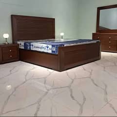 bed set/dressing/side tables/single bed/almari/king size bed/cupboard