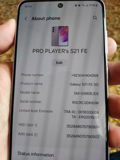 samsung s21fe 128 gb pta approved