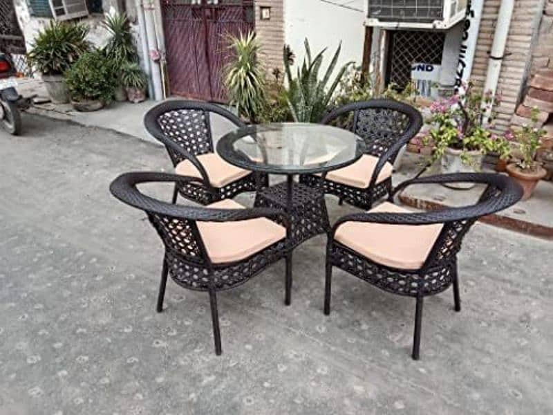 Rattan Garden Lawn Outdoor Furniture - Restaurant cafe rooftop chairs 2