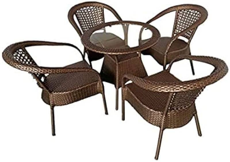 Rattan Garden Lawn Outdoor Furniture - Restaurant cafe rooftop chairs 12