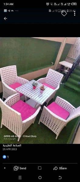 Rattan Garden Lawn Outdoor Furniture - Restaurant cafe rooftop chairs 5