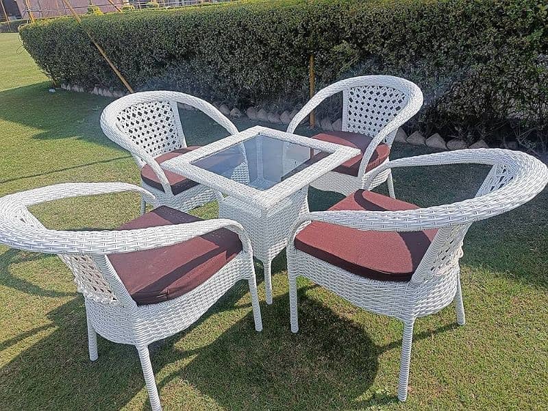 Rattan Garden Lawn Outdoor Furniture - Restaurant cafe rooftop chairs 6