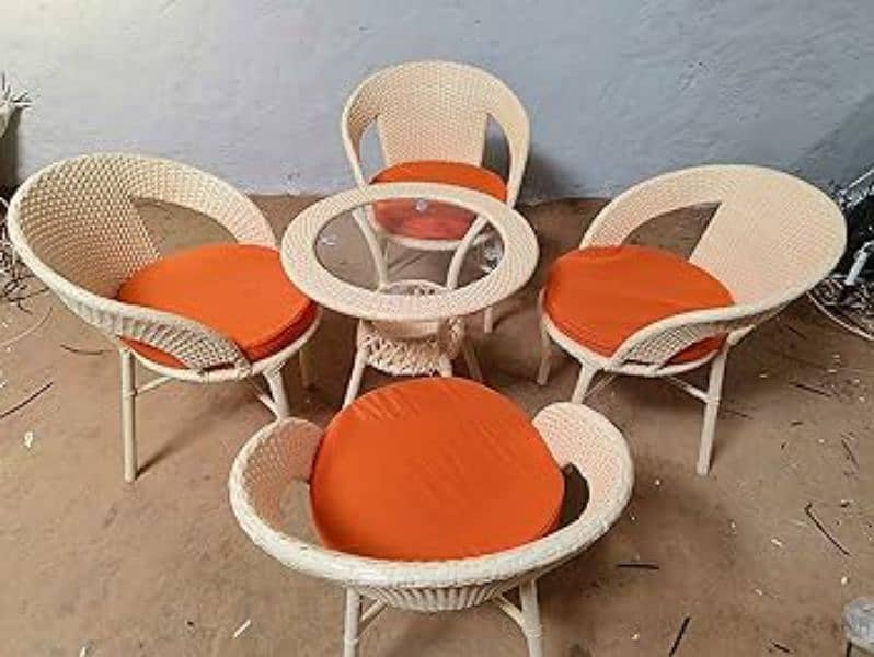 Rattan Garden Lawn Outdoor Furniture - Restaurant cafe rooftop chairs 7