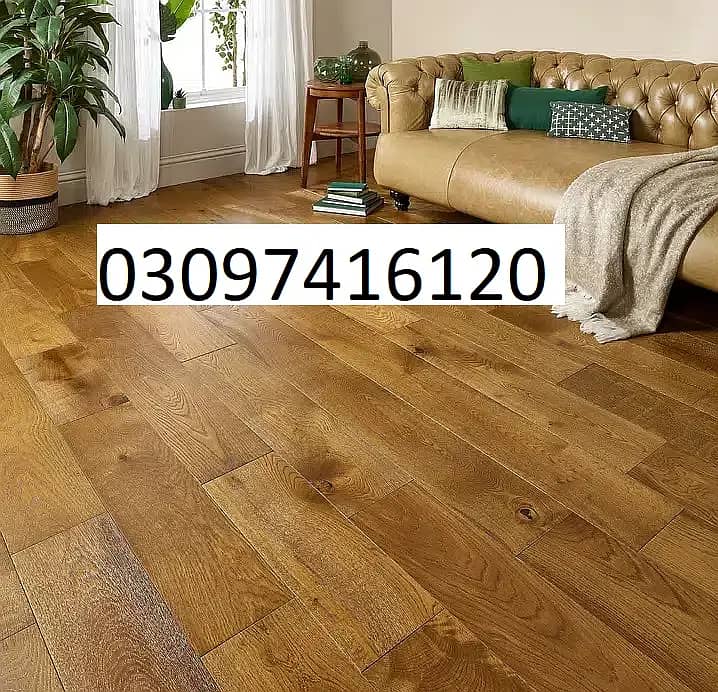 PVC Vinyl Floor, Wooden floor, Carpet tiles, wallpapers in Lahore 14