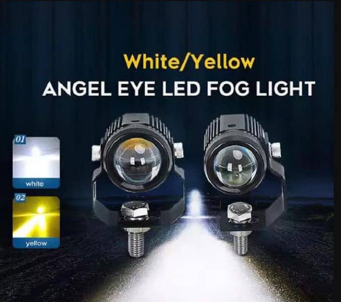 Mini Fog lights For Bikes, Cars and jeeps 1