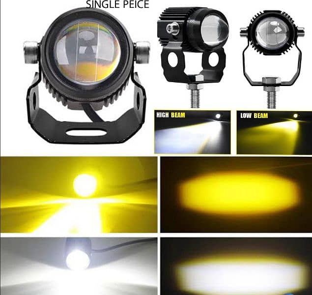 Mini Fog lights For Bikes, Cars and jeeps 2