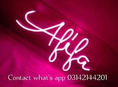 Customized Neon Sign Any Customized Name Sign For your Home Wall.