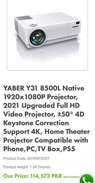 yaber Y31 Projector 0