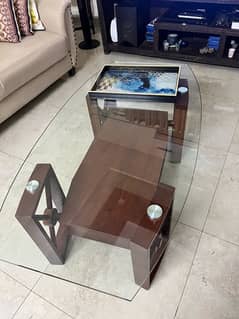 glass center table