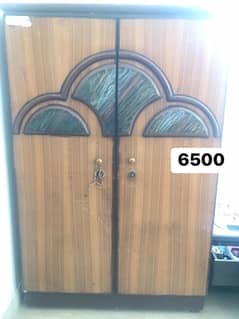 wooden double door cupboard