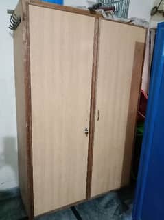 wooden 2 door wardrobe