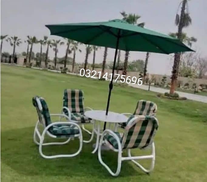 OUTDOOR GARDEN RATTAN UPVC FURNITURE SOFA SET CHAIRS TABLE UMBRELLA 3