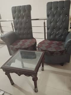 coffee sofa chairs set with wooden carving table