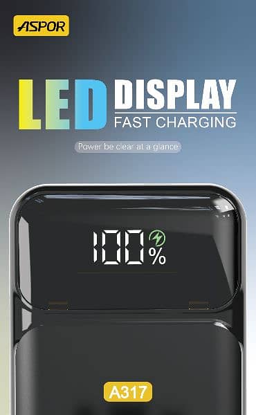 Aspor 30000mAh 22.5W Fast Charging Power Bank A317 6