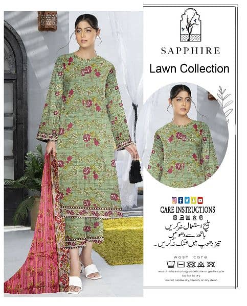 Classic Lawn 3 pc suits digital print 6